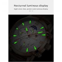 Relógio Masculino Lige 8932 à Prova D'água Ouro - 7