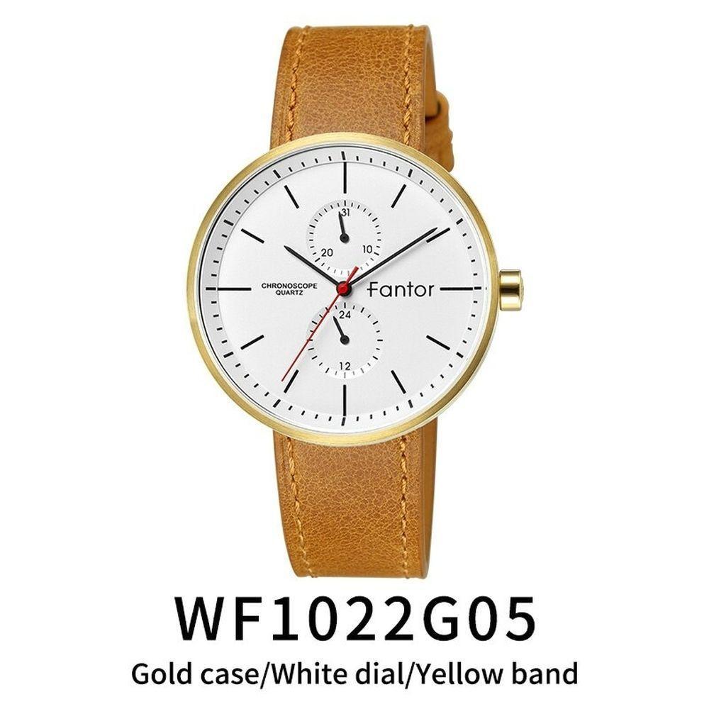 Relógio Masculino Fantor Wf1022g à Prova D'água Amarelo - 1