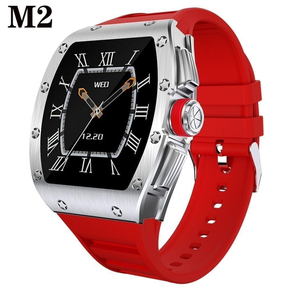 Relógio Inteligente Masculino Smartch Nrf52832 à Prova D'água Vermelho - 1