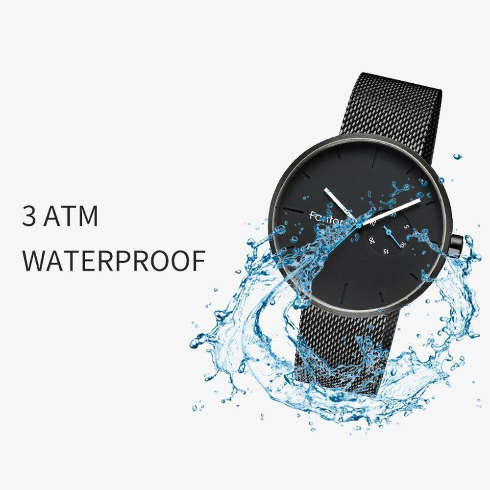 Relógio Masculino Fantor Wf1010g à Prova D'água Prata - 2