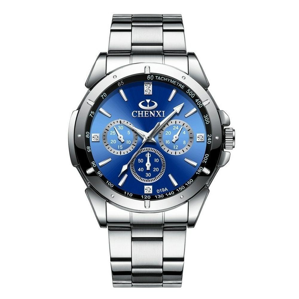 Relógio Masculino Chenxi Cx-019a à Prova D'água Azul - 1