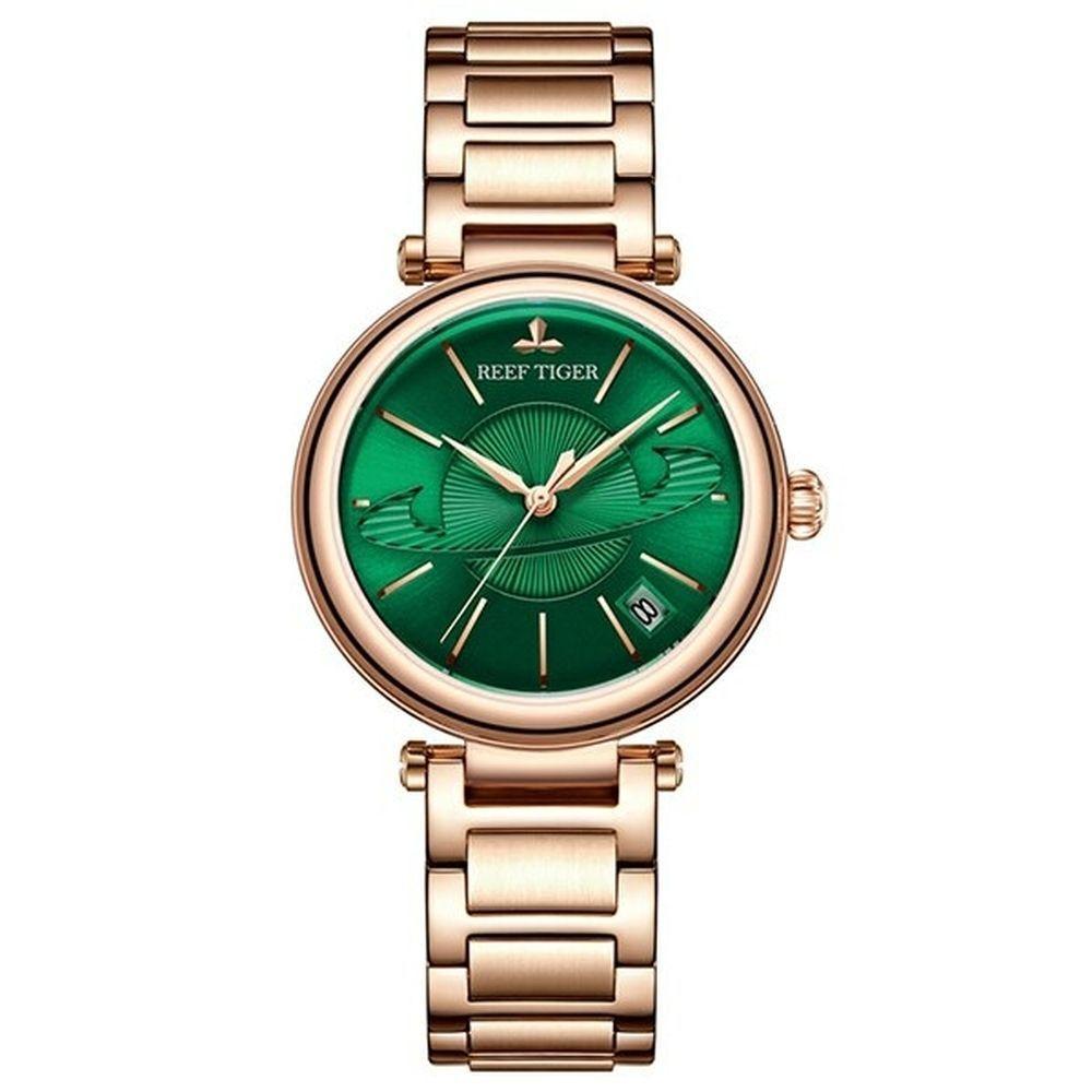 Reógio Feminino Reef Tiger Rga1591-yly à Prova D'água Verde - 1