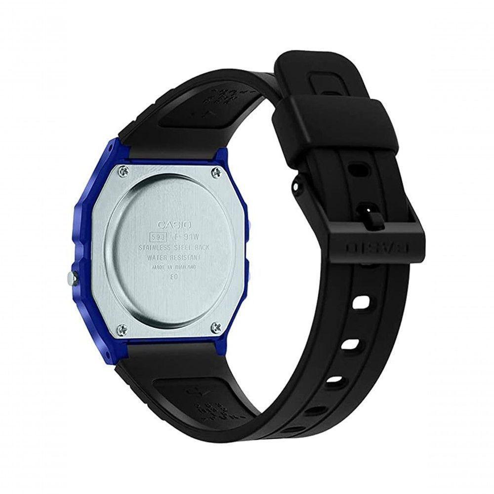 Relógio Casio Unissex Digital F-91wm-2adf Azul - 2