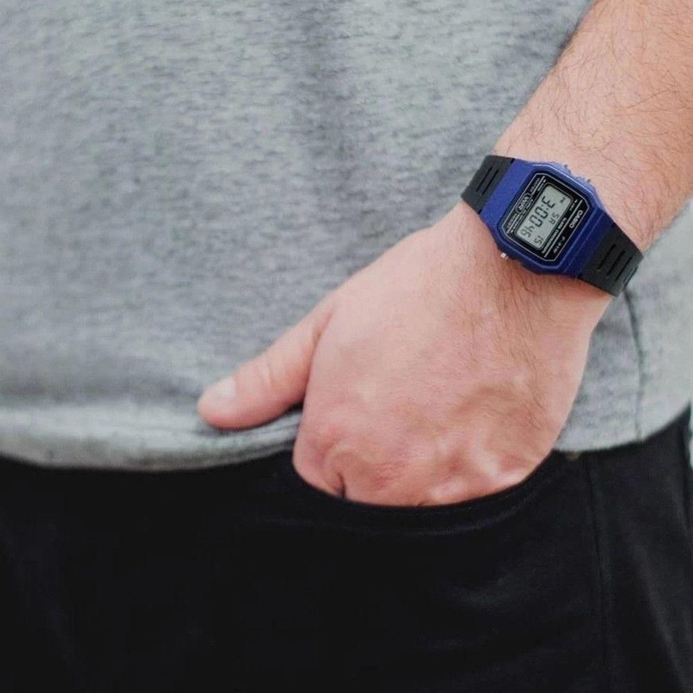 Relógio Casio Unissex Digital F-91wm-2adf Azul - 3