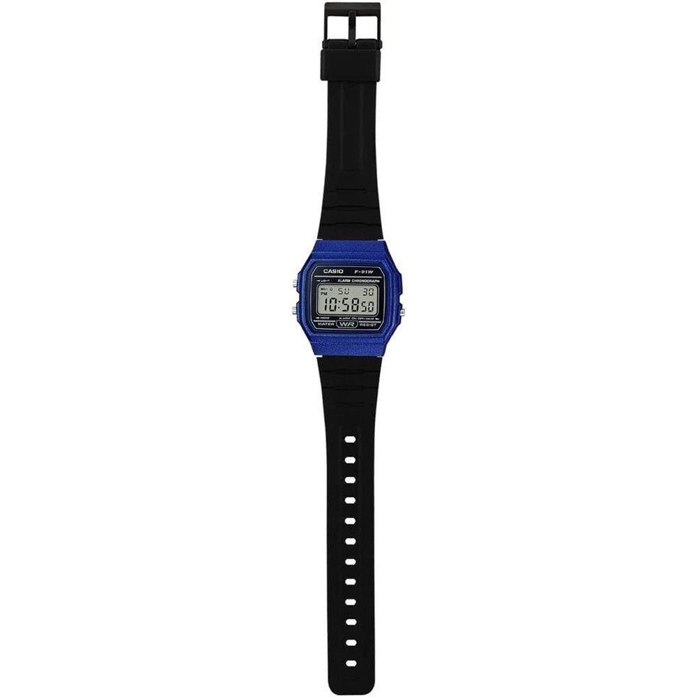Relógio Casio Unissex Digital F-91wm-2adf Azul - 5