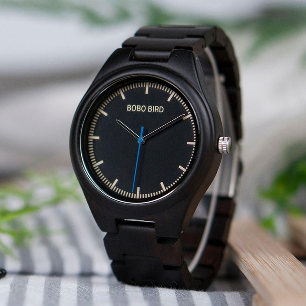 Relógio Masculino De Madeira Bobo Bird O03 Não À Prova D' Água - 3