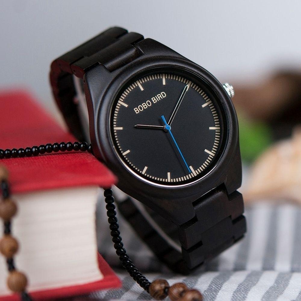Relógio Masculino De Madeira Bobo Bird O03 Não À Prova D' Água - 4