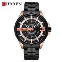 Relógio Masculino Curren 8333 à Prova D'água Ouro Rosa - 1