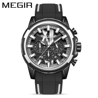 Relógio Masculino Megir 2133 à Prova D'água Branco