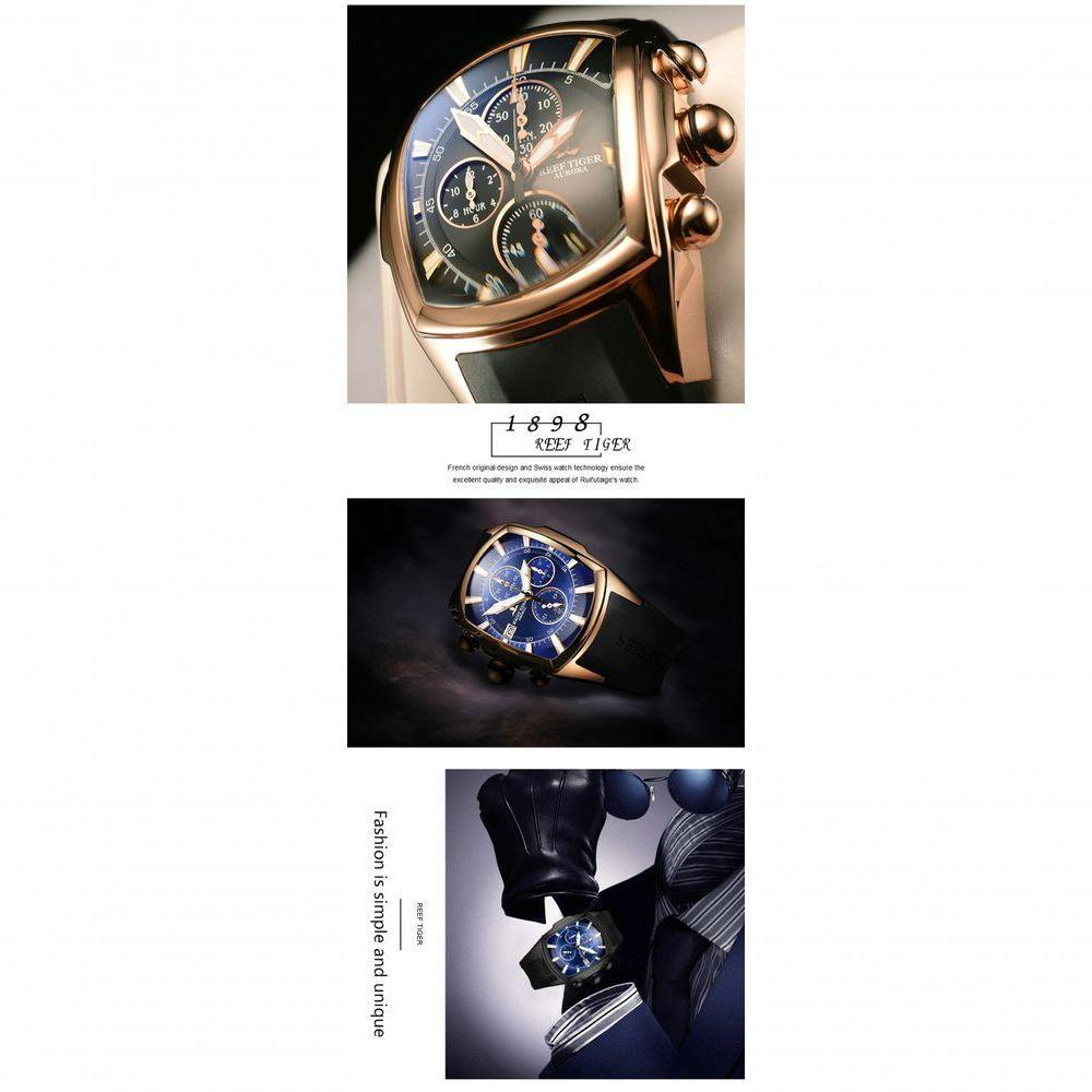 Relógio Esportivo Masculino Reef Tiger Rga3069-t-pl à Prova D'água Bronze - 2