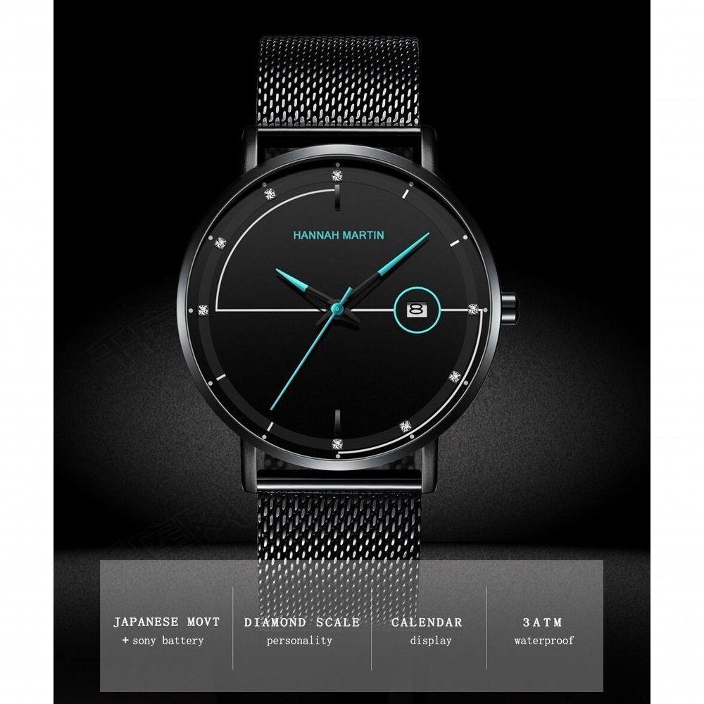 Relógio De Quartzo Masculino Va Va Voom Hm-10101 à Prova D'água Amarelo - 4