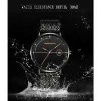 Relógio De Quartzo Masculino Va Va Voom Hm-10101 à Prova D'água Amarelo