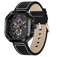 Relógio Masculino Lige 8966 à Prova D'água Preto - 1