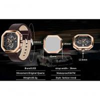 Relógio Masculino Lige 8966 à Prova D'água Preto - 4