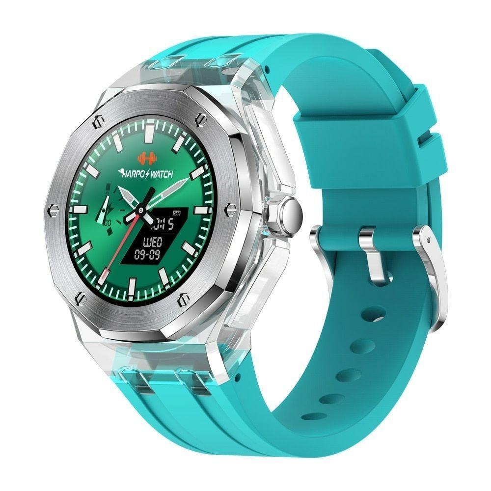 Relógio Inteligente Masculino Smartch Rtl8762dk à Prova D'água Azul - 1