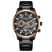 Relógio De Pulso Masculino Megir 2227 à Prova D'água Preto