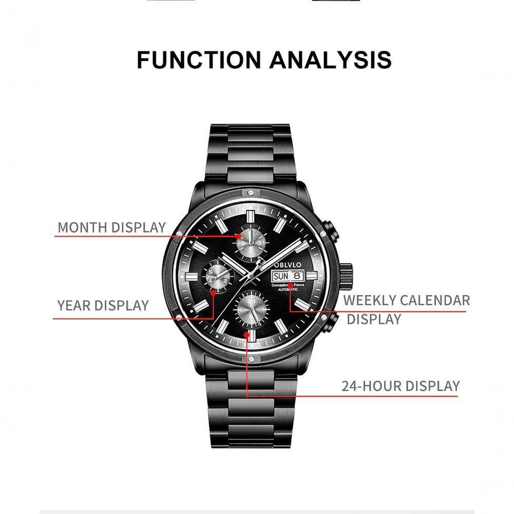 Relógio Masculino Reef Tiger Cm à Prova D'água Azul - 3