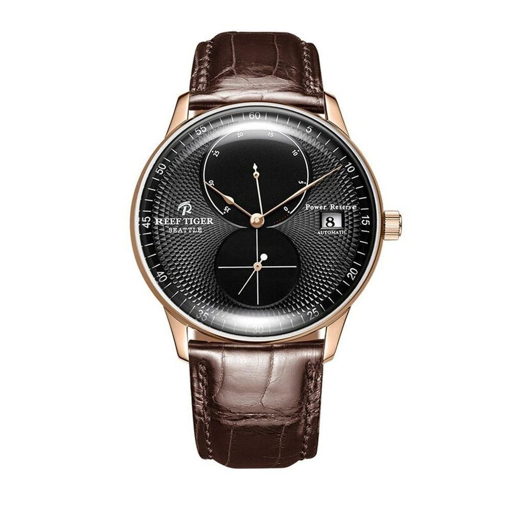 Relógio Masculino Reef Tiger Rga82b0 à Prova D'água Marrom - 1