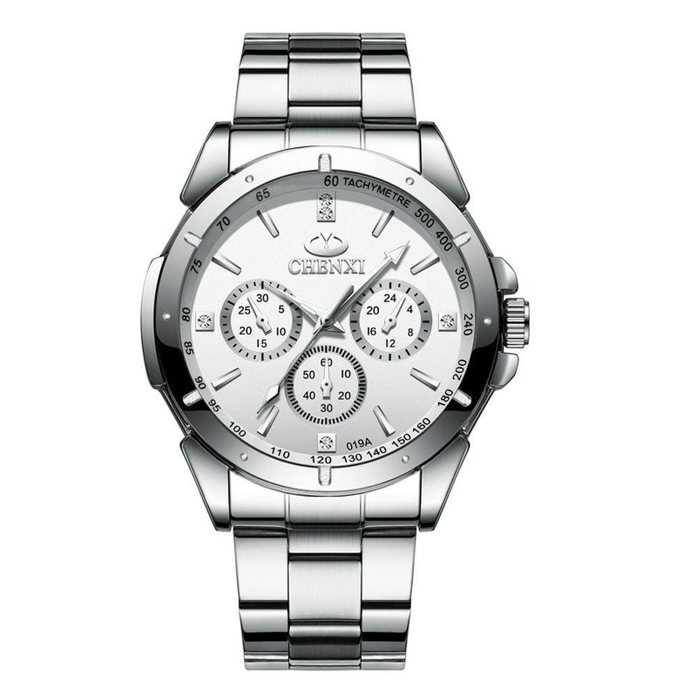 Relógio Masculino Chenxi Cx-019a à Prova D'água Prata - 1
