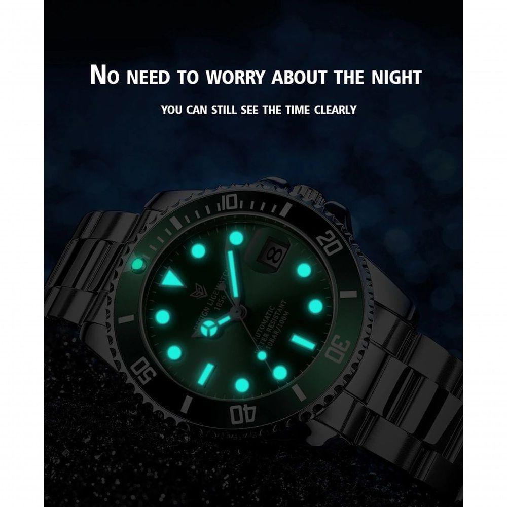 Relógio Masculino Lige 6801 à Prova D'água Preto - 2