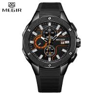 Relógio Masculino Megir 2053 à Prova D'água Preto - 1