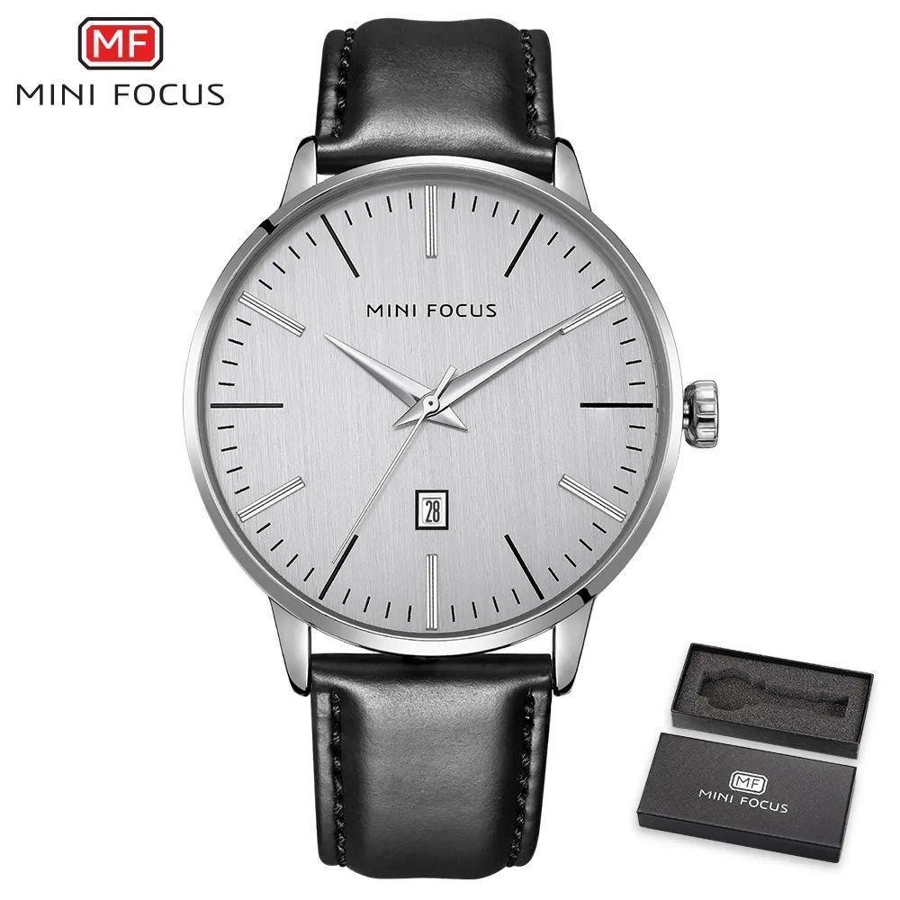 Relógio Masculino Mini Focus Mf0115g-4 à Prova D'água Branco - 1