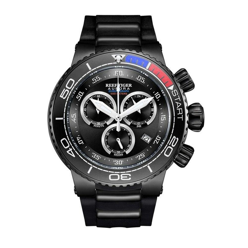 Relógio Masculino Reef Tiger Rga3168-yll à Prova D'água Preto - 1
