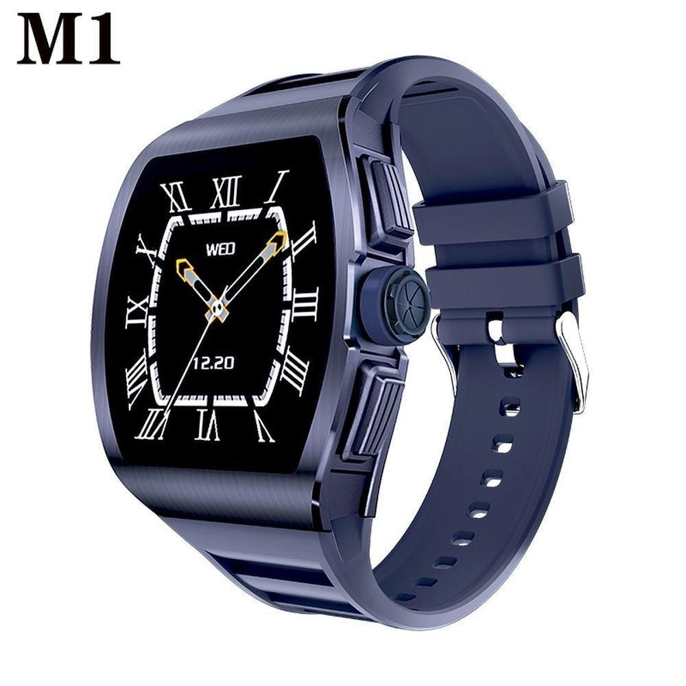 Relógio Inteligente Masculino Smartch Nrf52832 à Prova D'água Azul - 1