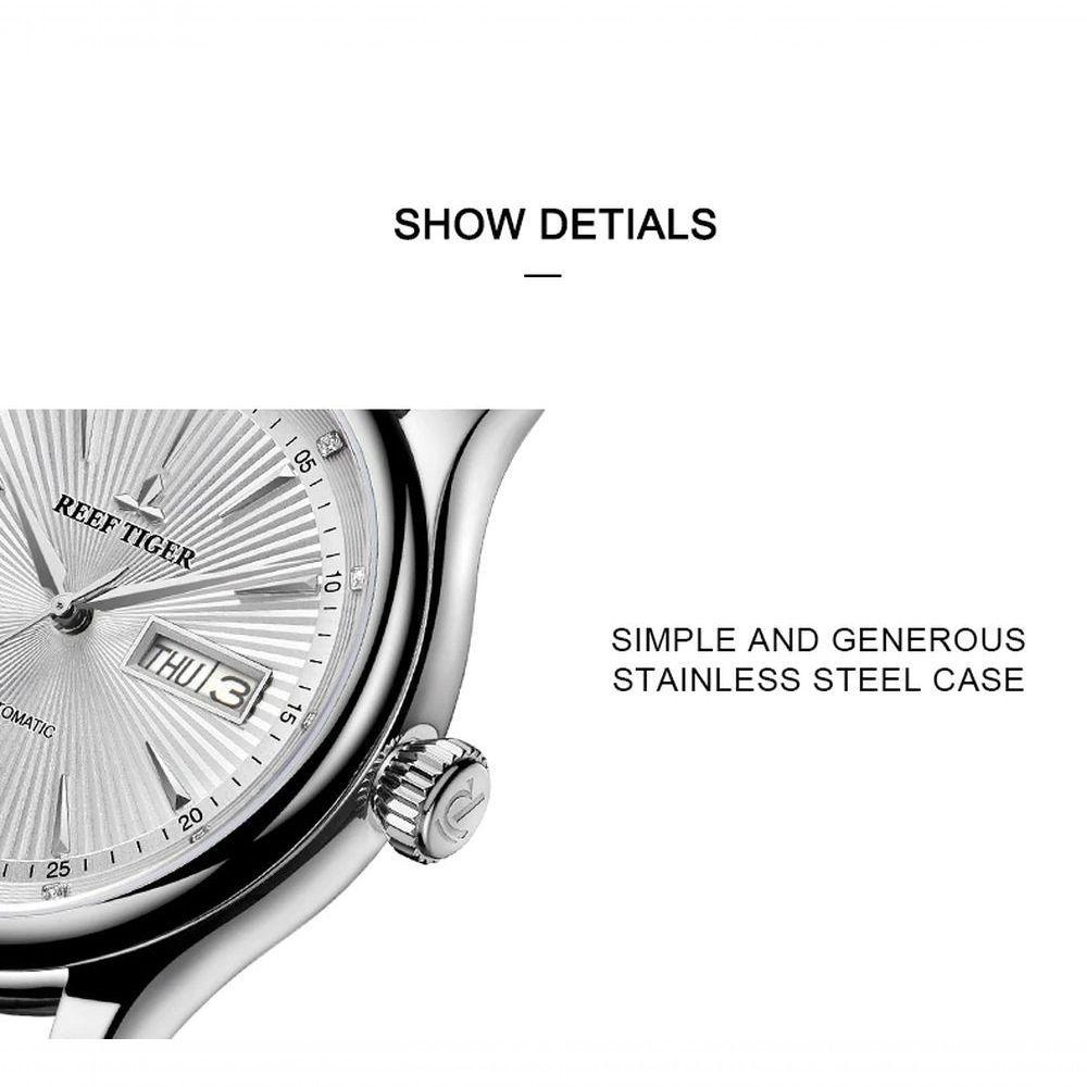 Relógio Masculino Reef Tiger Rga8232-yby à Prova D'água Prata - 2