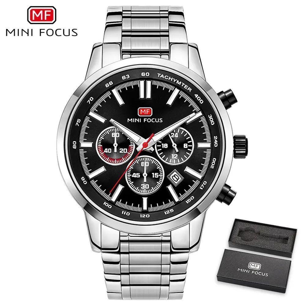 Relógio Masculino Mini Focus Mf0133g à Prova D'água Preto - 1