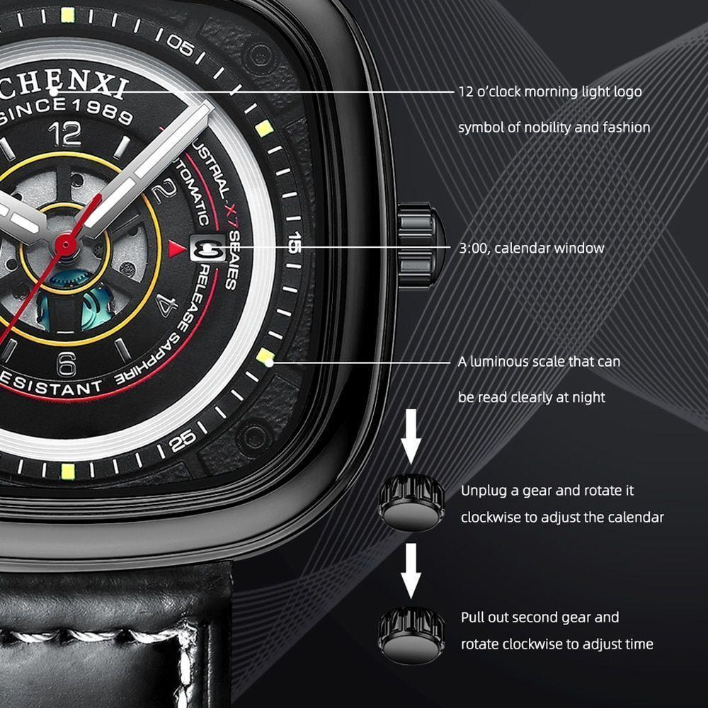 Relógio De Pulso Masculino Chenxi Cx-8224 à Prova D'água Preto - 2