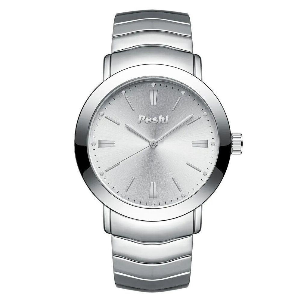 Relógio Masculino Poshi 945 à Prova D'água Prata - 1