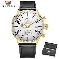 Relógio Masculino Mini Focus Mf0135-5 à Prova D'água Ouro - 1