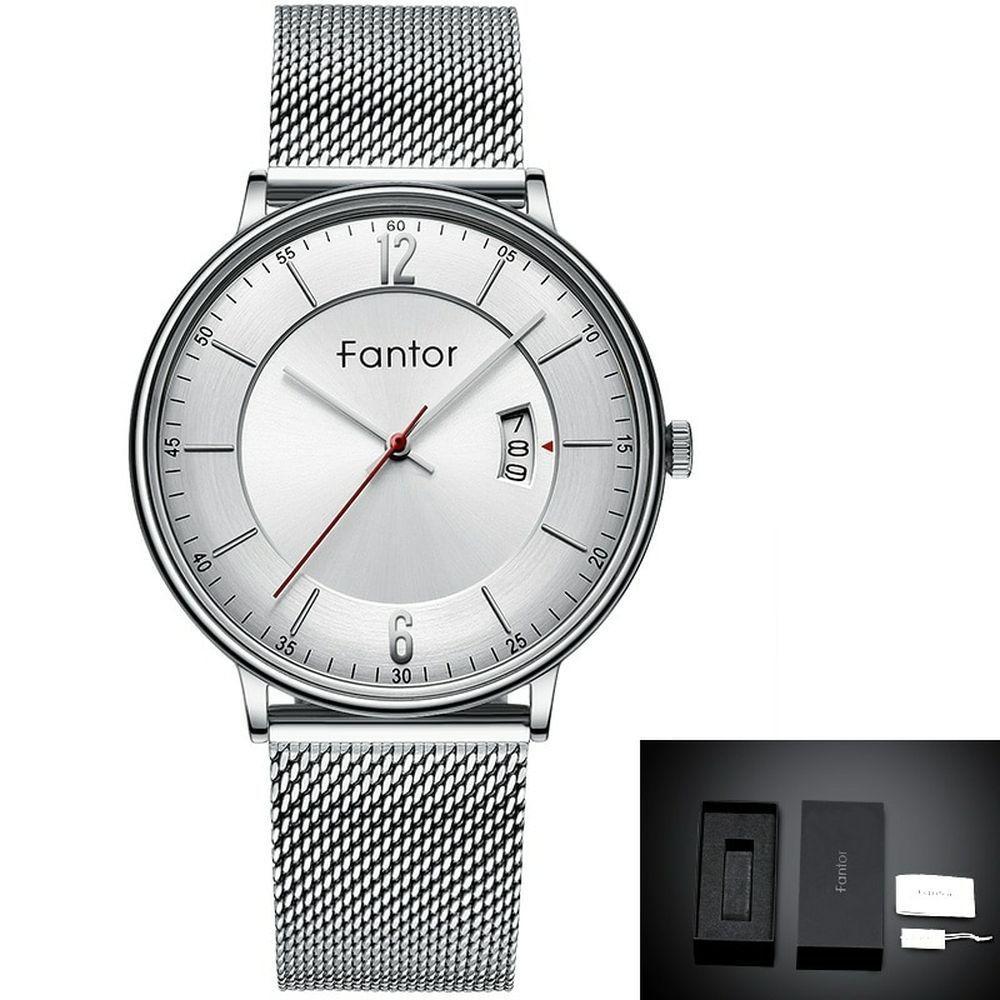 Relógio Masculino Fantor Wf1024g à Prova D'água Prata - 1