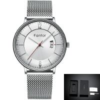 Relógio Masculino Fantor Wf1024g à Prova D'água Prata - 1
