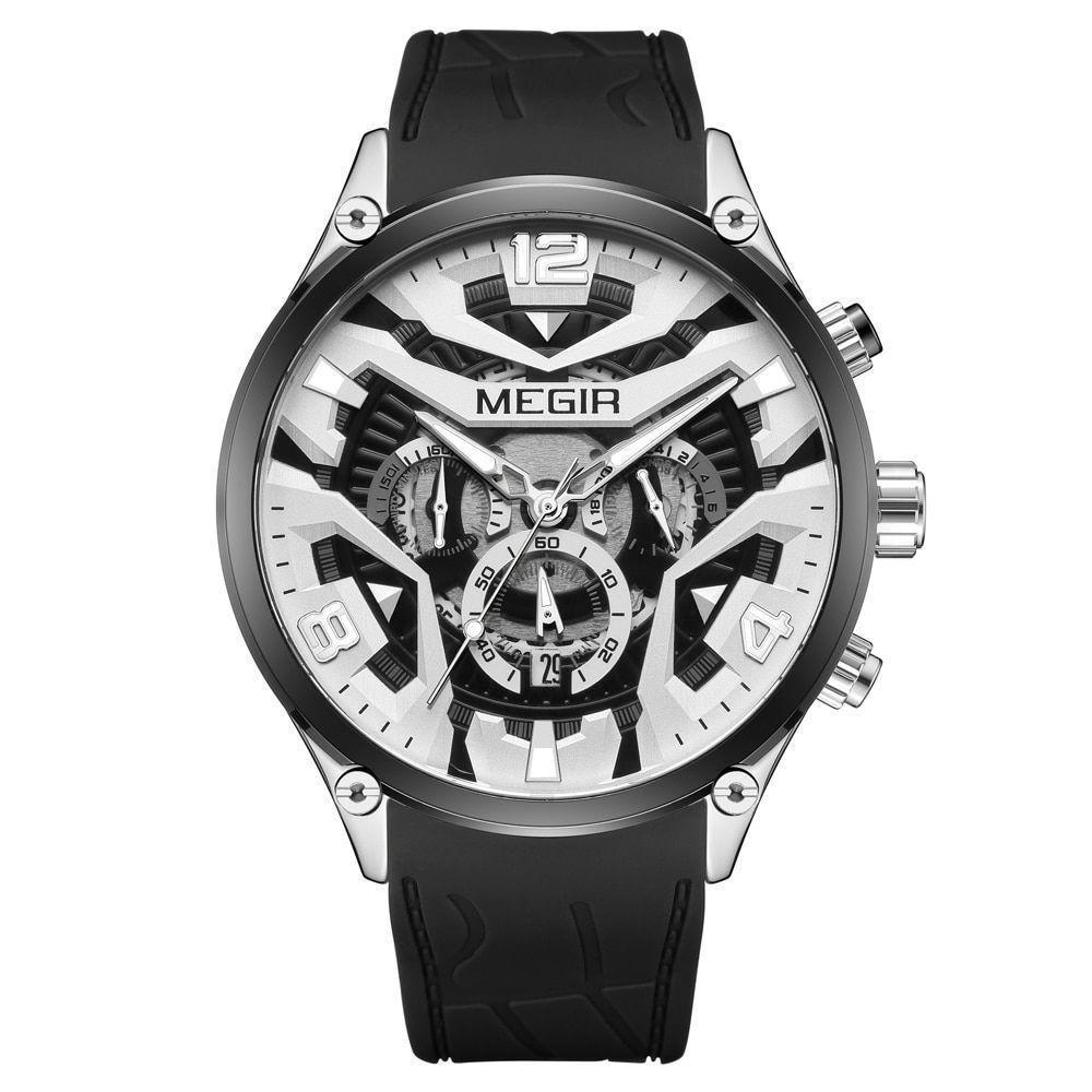 Relógio Masculino Megir 2222 à Prova D'água Preto - 1