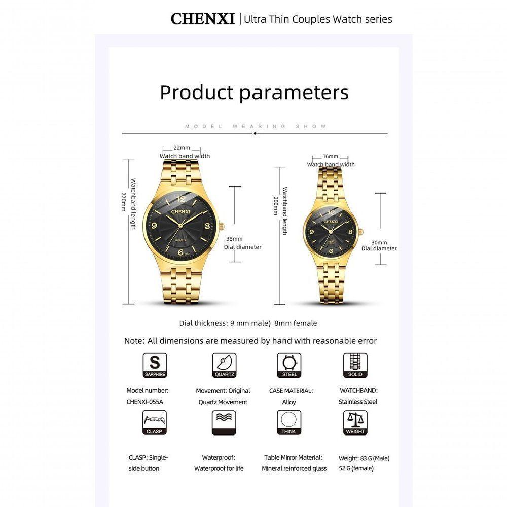 Relógio Masculino Chenxi Cx-055a à Prova D'água Branco - 2