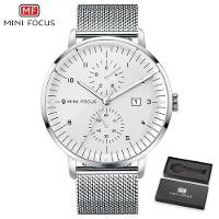 Relógio Masculino Mini Focus Mf0052g à Prova D'água Prata - 1