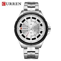 Relógio Masculino Curren 8333 à Prova D'água Prata - 1