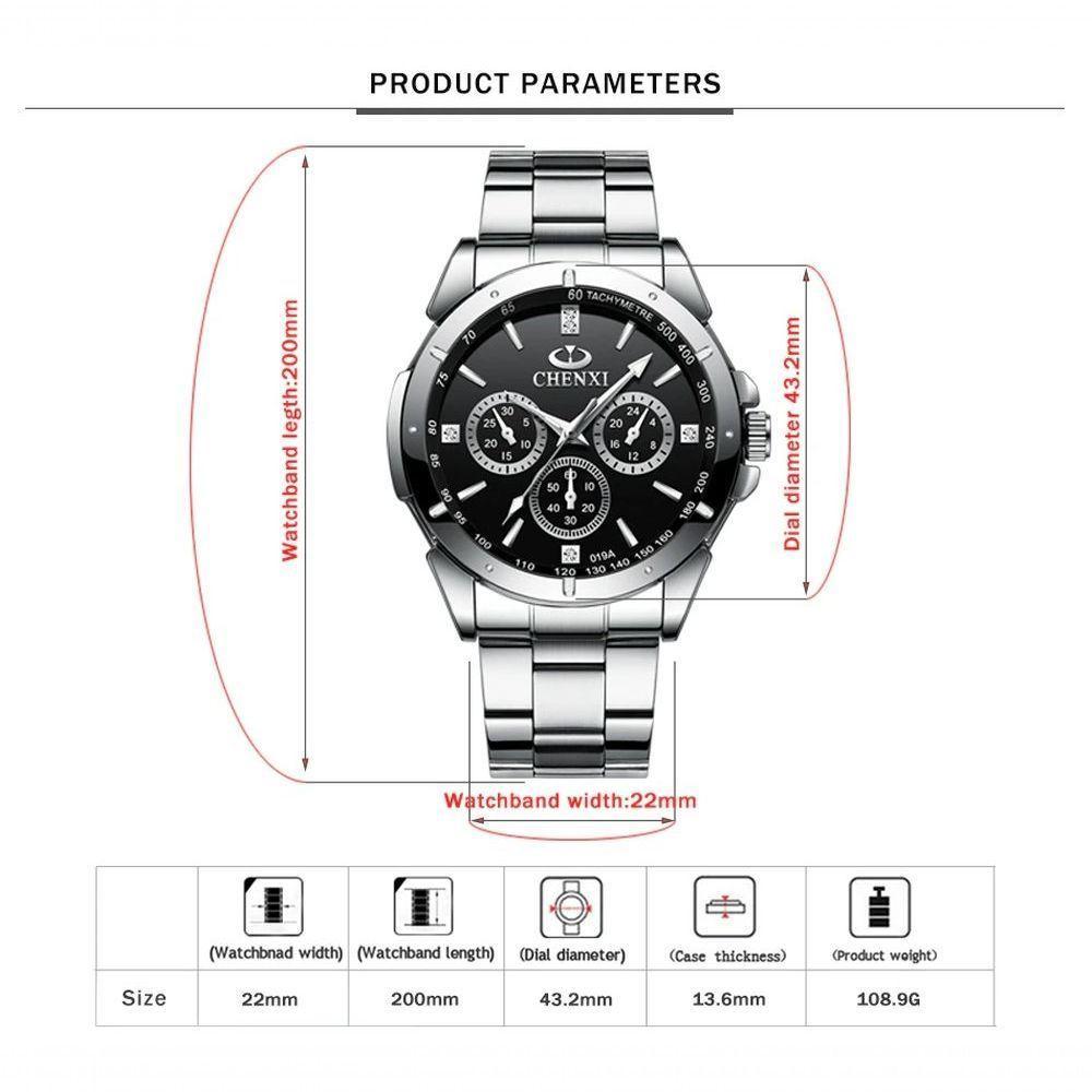 Relógio Masculino Chenxi Cx-019a à Prova D'água Verde - 2