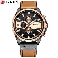 Relógio Masculino Curren 8394 à Prova D'água Castanho - 1