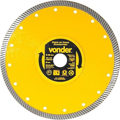 Disco Diamantado 230Mm Turbo - Vonder