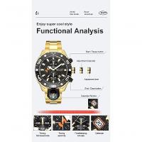 Relógio De Pulso Masculino Megir 2219 à Prova D'água Prata - 3