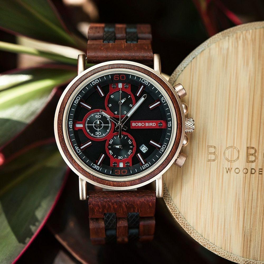 Relógio Masculino Bobo Bird Ws185 à Prova D'água - 2