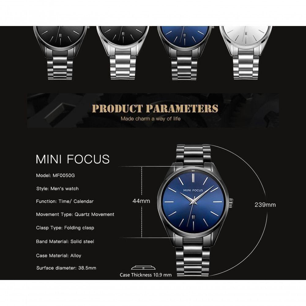 Relógio Masculino Mini Focus Mf0050g à Prova D'água Preto - 2