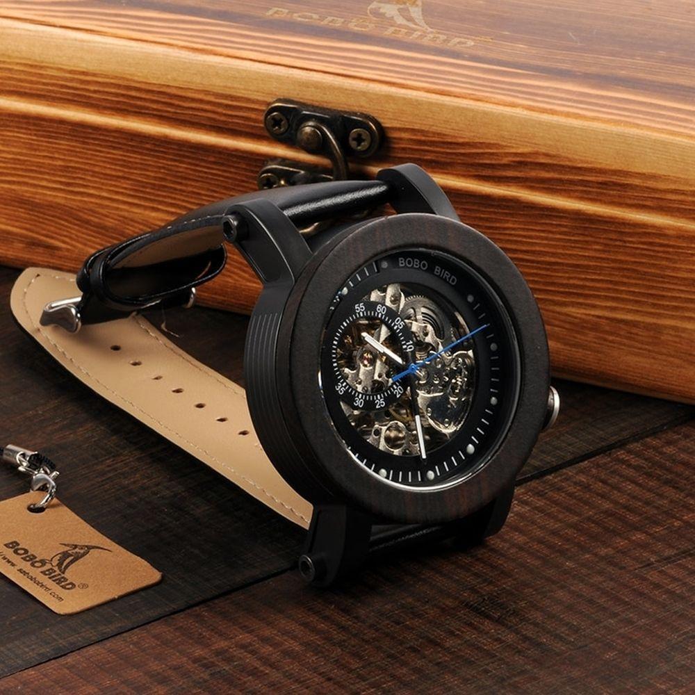 Relógio De Madeira Masculino Bobo Bird K10 Não À Prova D' Água - 3
