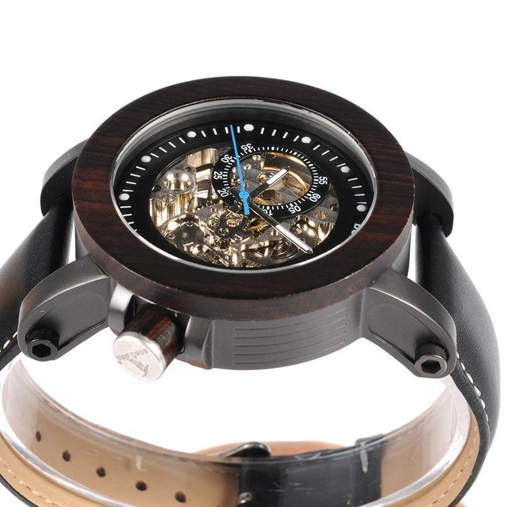 Relógio De Madeira Masculino Bobo Bird K10 Não À Prova D' Água - 9