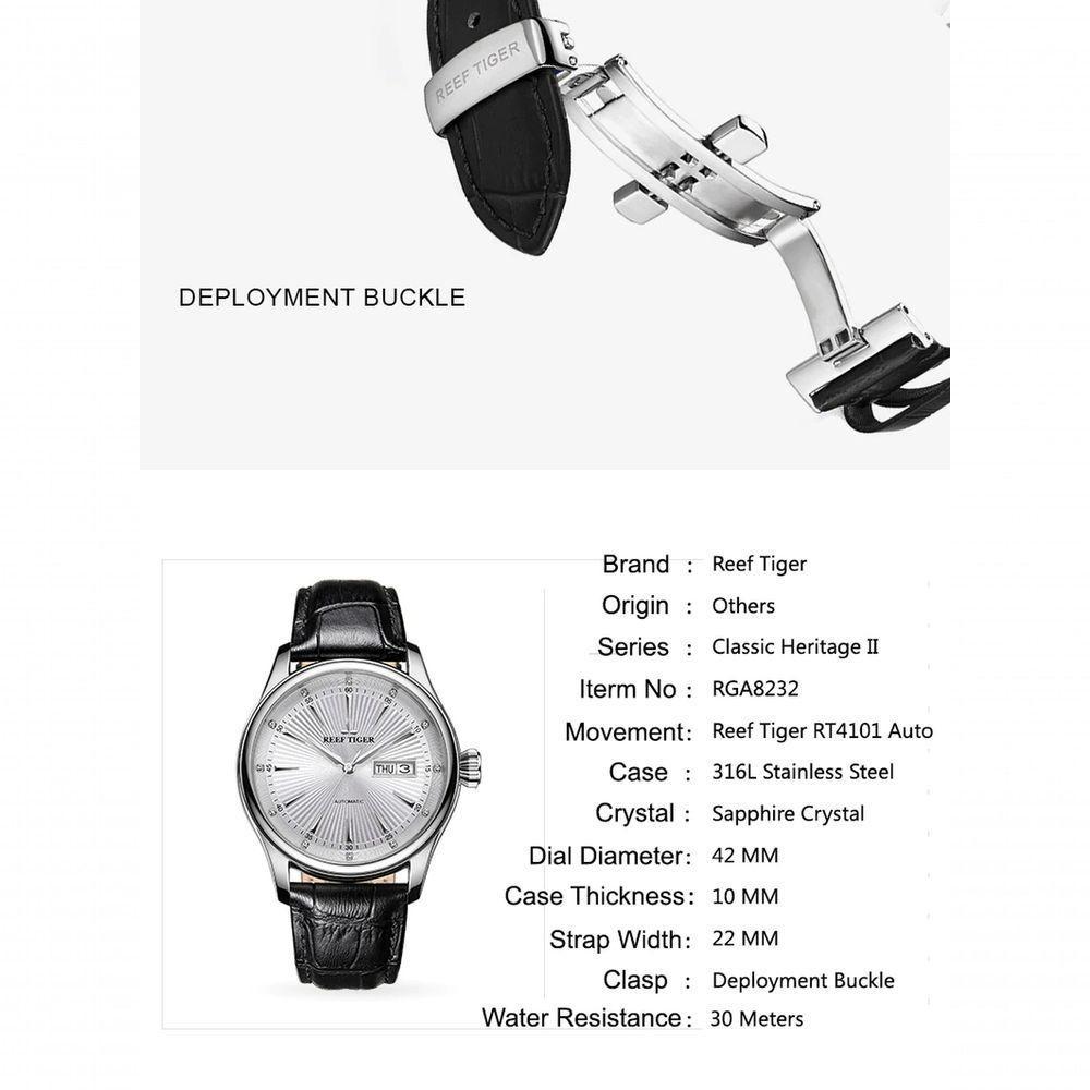 Relógio Masculino Reef Tiger Rga8232-yby à Prova D'água Preto - 3