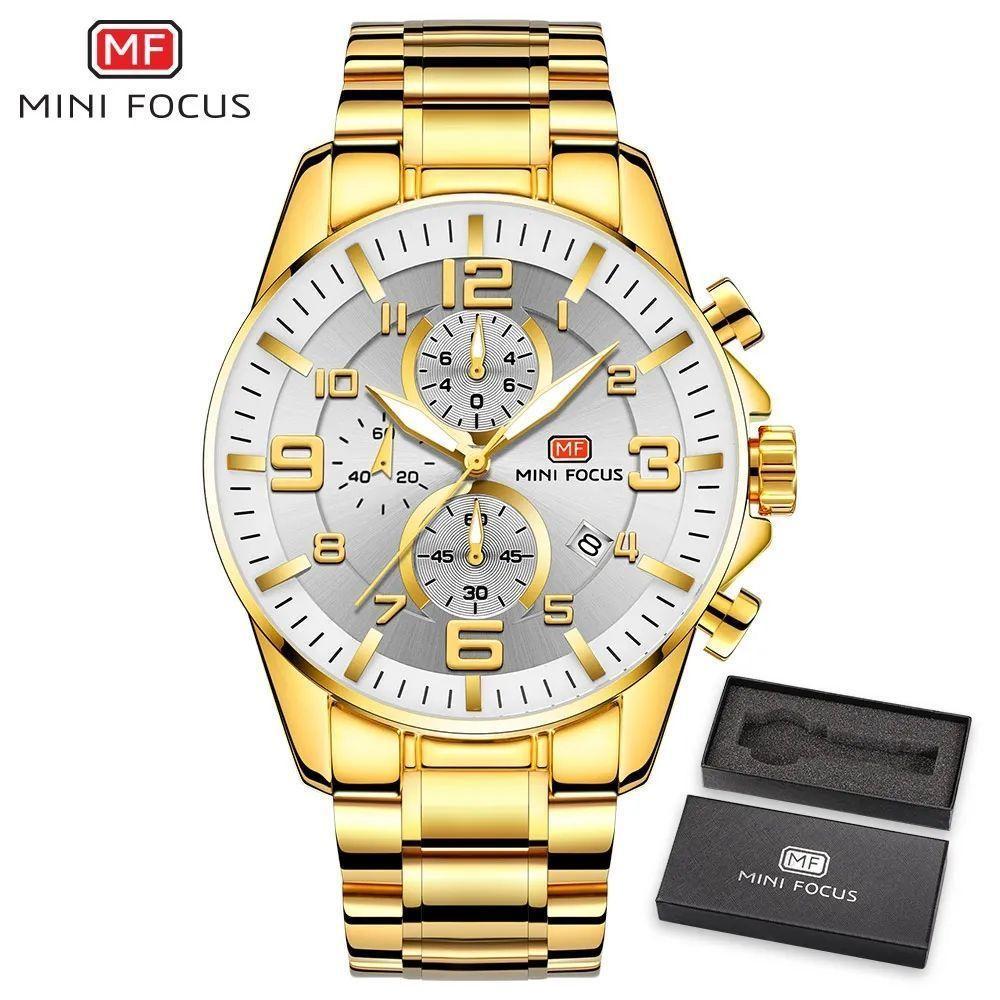 Relógio Masculino Mini Focus Mf0278g à Prova D'água Branco - 1