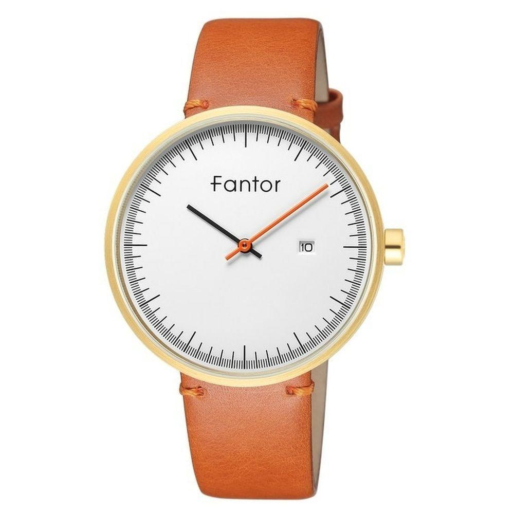 Relógio Masculino Fantor Wf1019g à Prova D'água Laranja - 1